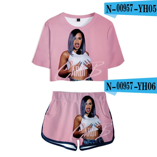 Blusa e Short Feminino - EXCLUSIVO Tema Hip Hop