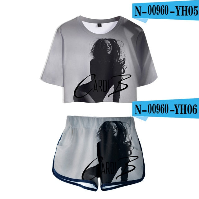 Blusa e Short Feminino - EXCLUSIVO Tema Hip Hop