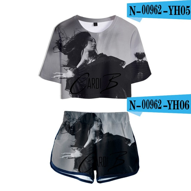 Blusa e Short Feminino - EXCLUSIVO Tema Hip Hop