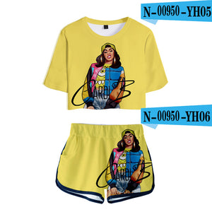 Blusa e Short Feminino - EXCLUSIVO Tema Hip Hop